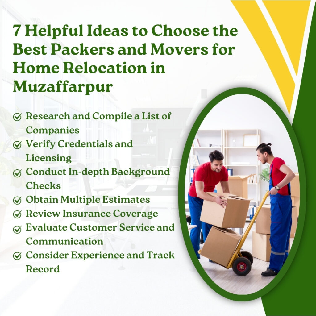 packers and movers in muzaffarpur
